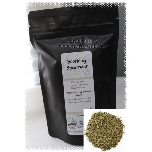 Soothing Spearmint loose-leaf Tea - Tigz TEA HUT Experience